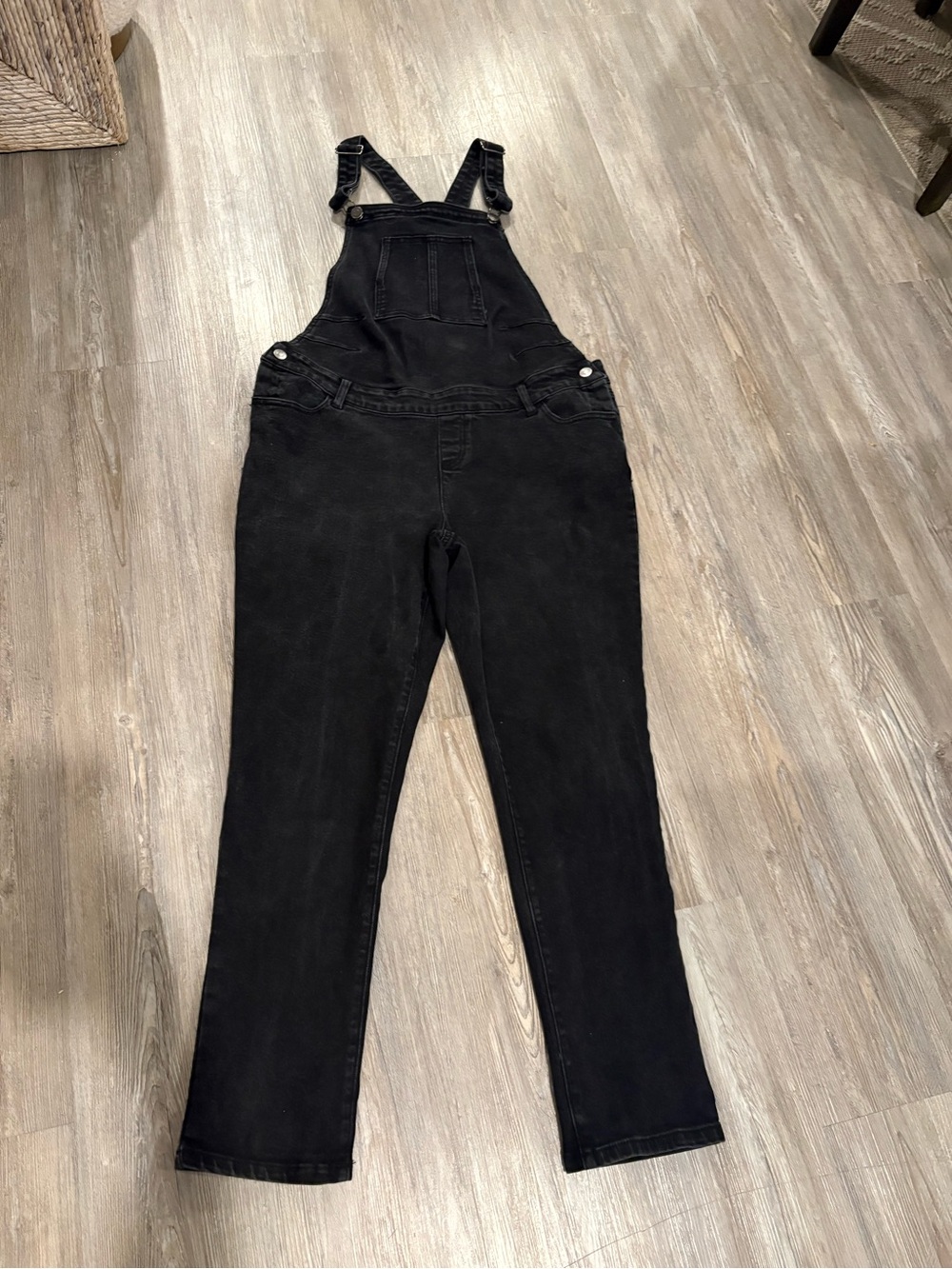 Savi Parker Black Denim Overalls - Women's Maternity Jeans Overalls Small
